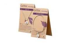 Load image into Gallery viewer, SILVER PLATE SEPTEMBER ASTROLOGY BANGLE
